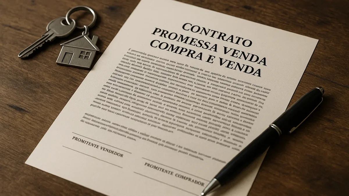 Casa com placa de vendida e chaves entregues ao comprador, exemplo da calculadora de mais-valias de imóveis